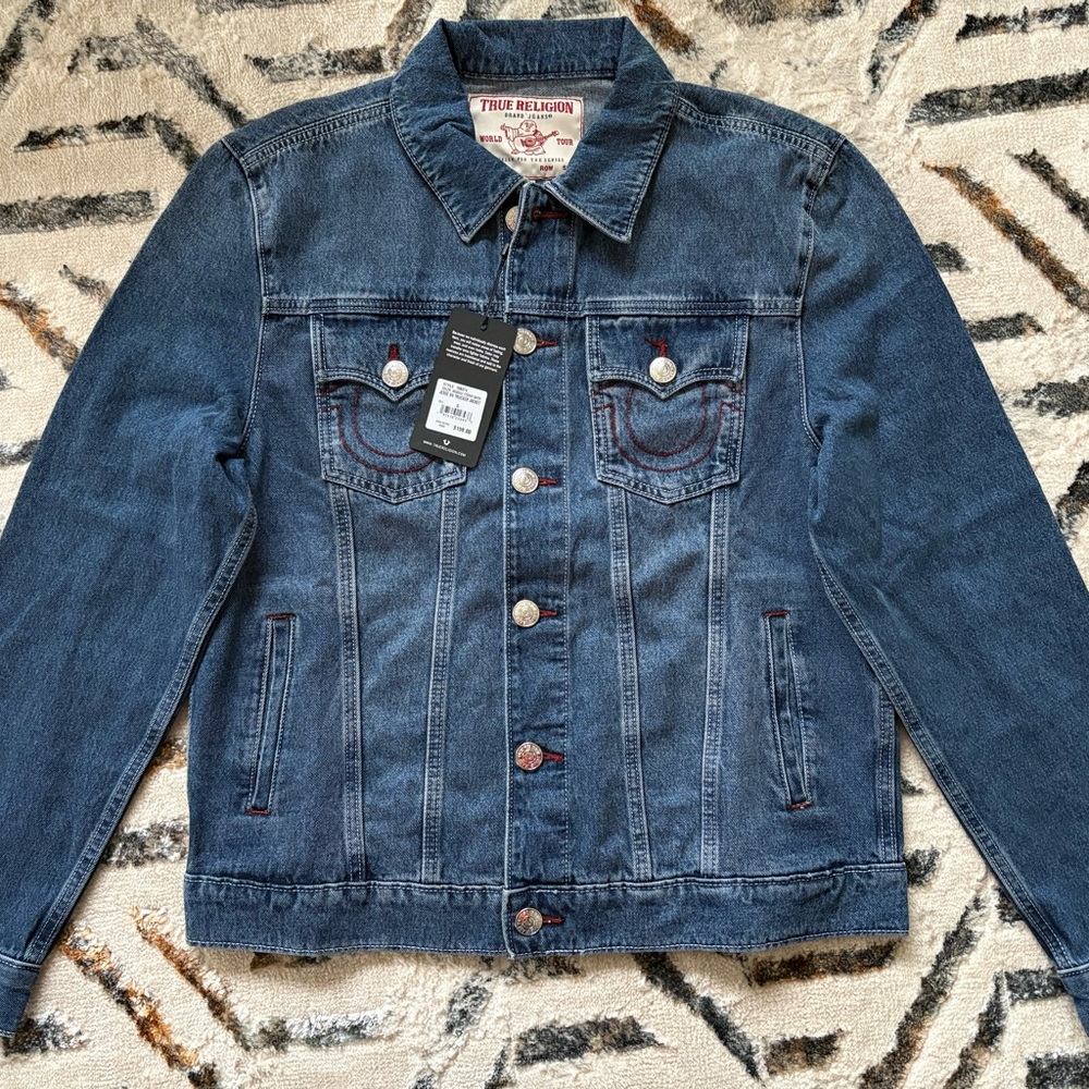 True Religion Medium Storm Wash Trucker Jacket